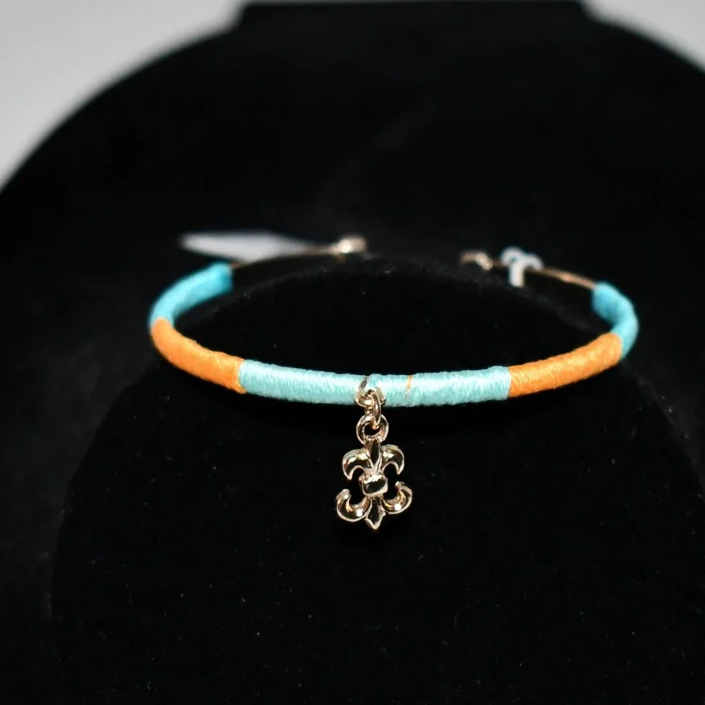 Anna & Ava Slip on Bracelet with Fleur-de-lis #d418768515 NWT